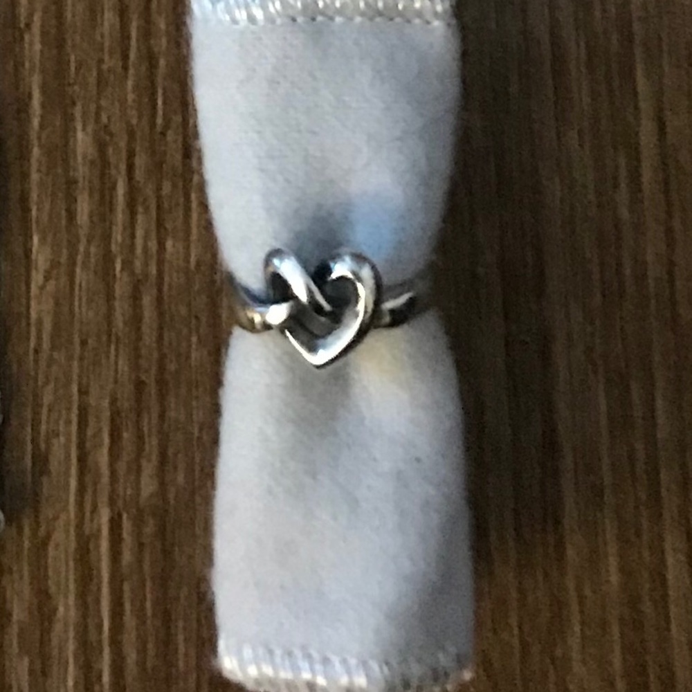 James Avery Heart knot ring
